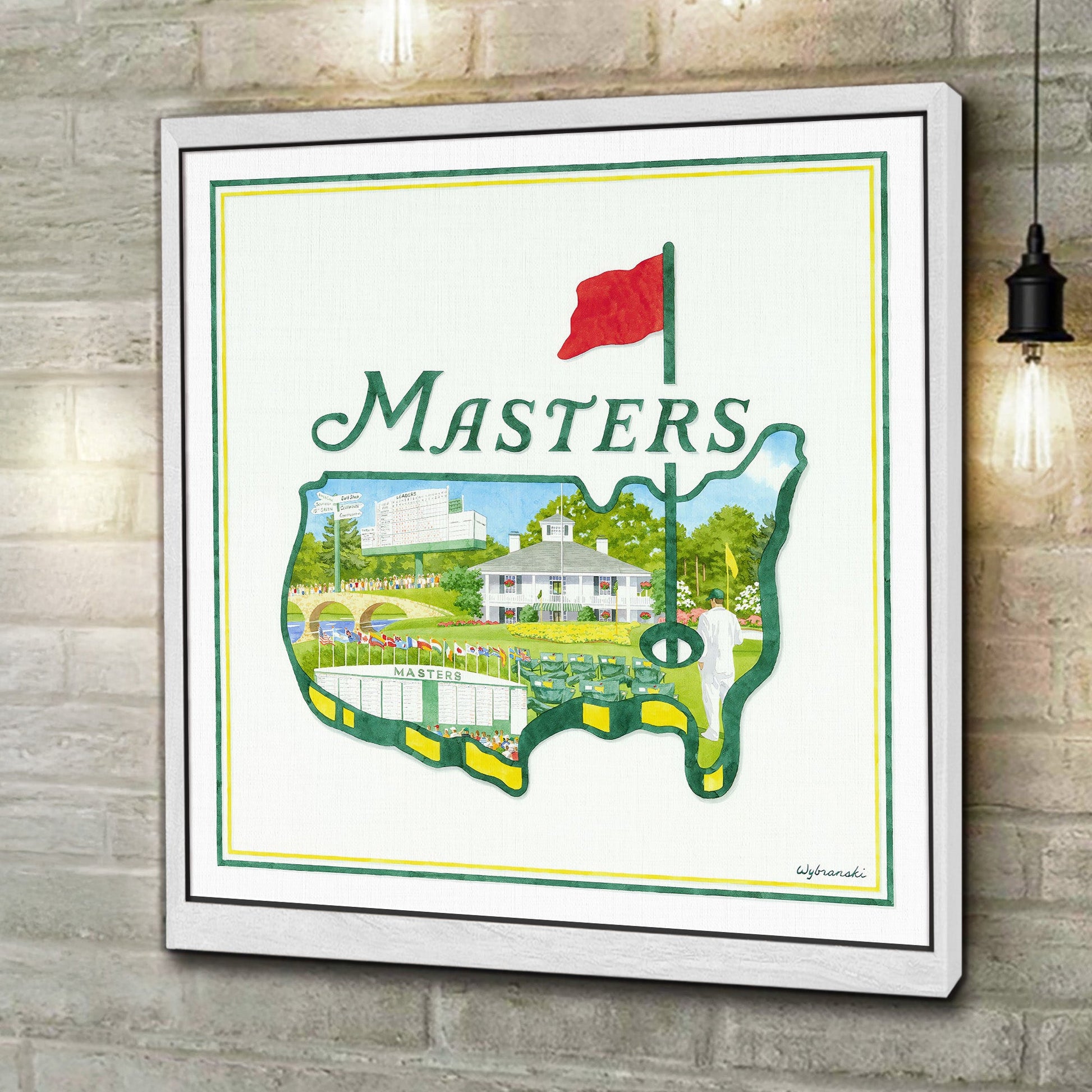 2025 The Masters Experience Canvas, Augusta Golf Master, Golf Decor, Gifts For Golf Lovers