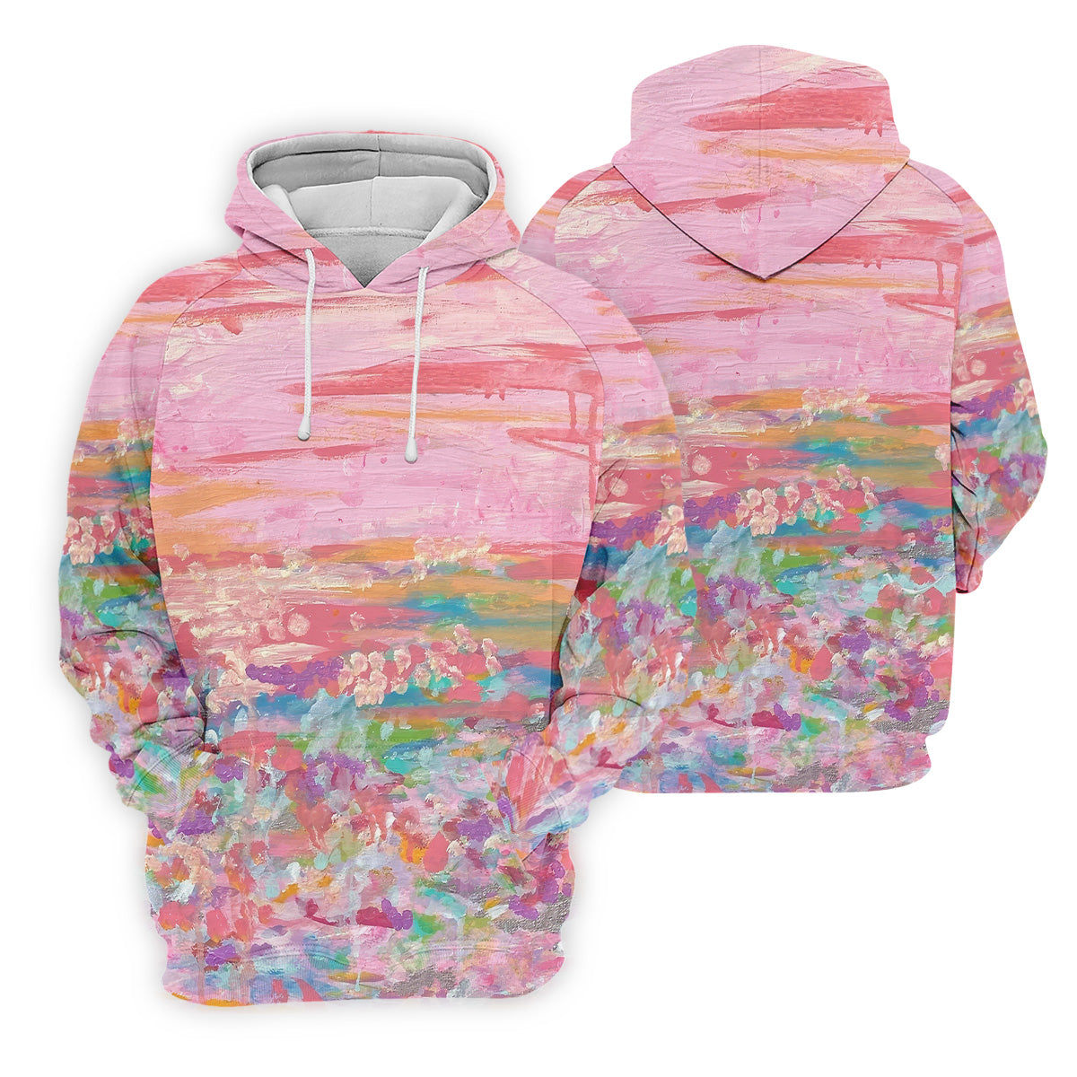 Ombre Colorful Breast Cancer Golf Shirt, Couple Golf Shirt, Matching Golf Shirt, His And Hers Golf Shirts