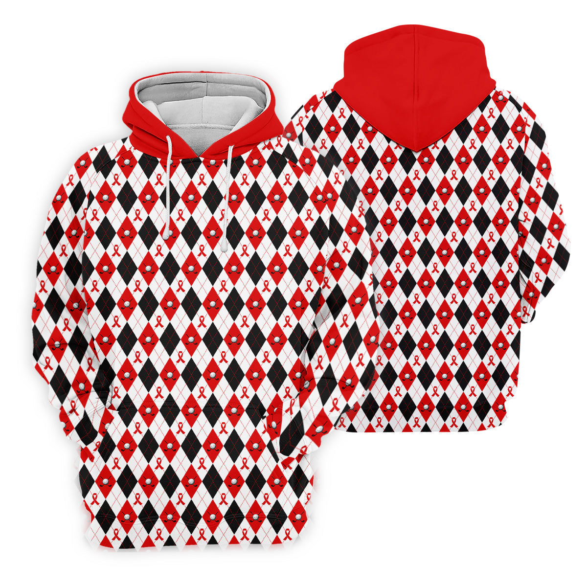 Blood Cancer Men's Polo Shirt, Blood Cancer Awareness Shirt, Men Golf Shirt, Golf Gift For Men