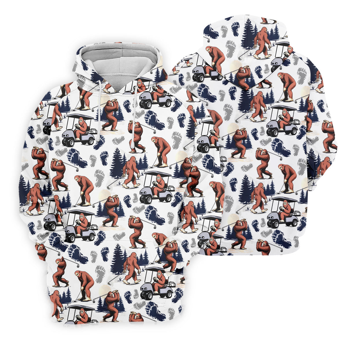 Sasquatch Golf Shirt, Bigfoot Shirt, Hawaiian Golf Shirts, Matching Golf Shirts, Golf Shirts For Men