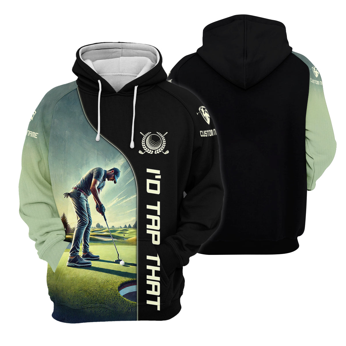 I'd Tap That Custom Golf Polo Shirt, Gift For Golfers, Golf Gift Ideas, Funny Golf Polos