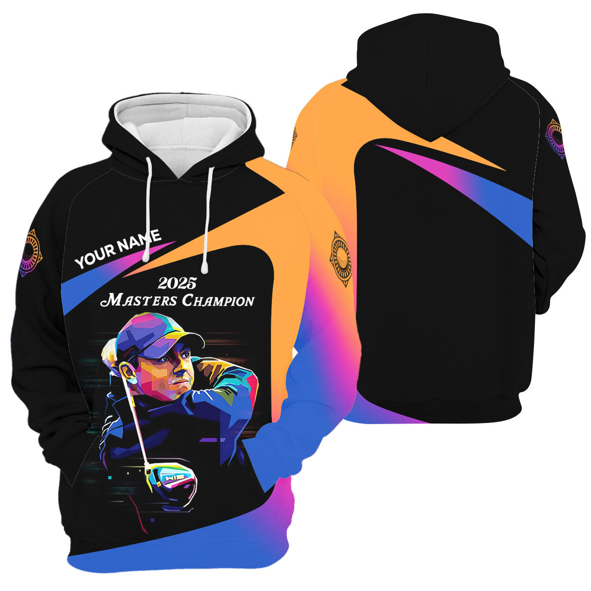 2025 Masters Champion Personalized Men's Golf Polo Shirt, Christmas Golf Gift