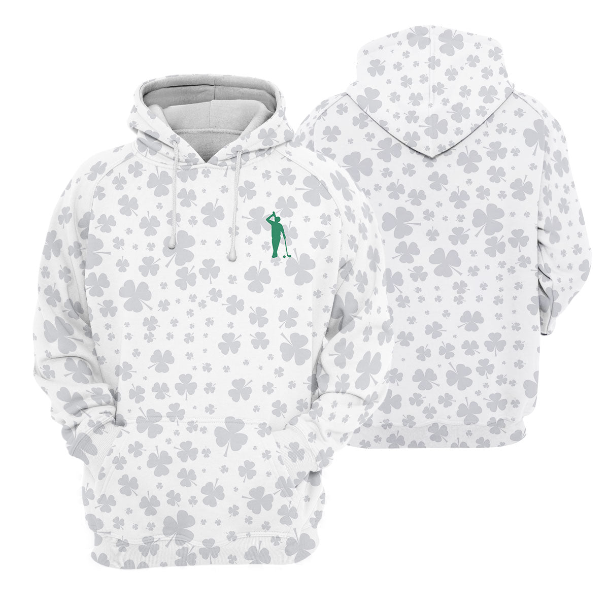 Shamrock Golf Polo Shirt, Mens Golf Shirt, Gift For Golfer