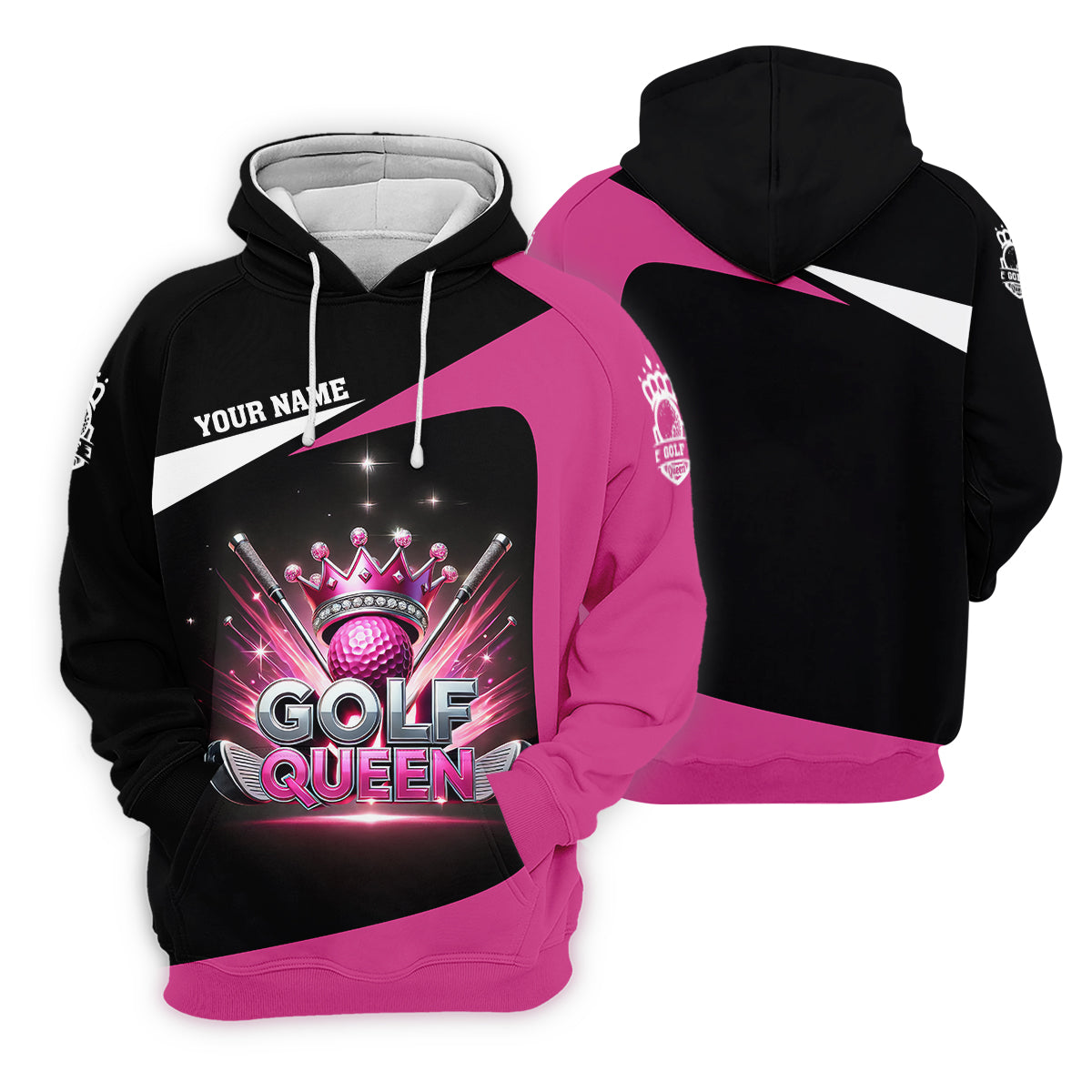 Golf Queen Custom Funny Womens Golf Polo Shirt, Ladies Golf Shirt, Mothers Day Gifts