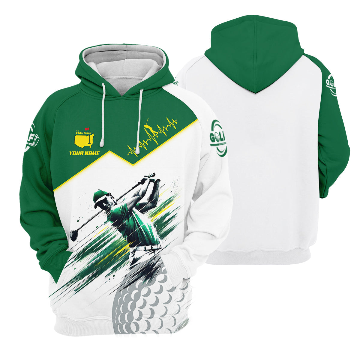 Augusta Golf Master Custom Men's Golf Polo Shirt, Funny Golf Shirt, Men Golf Gifts