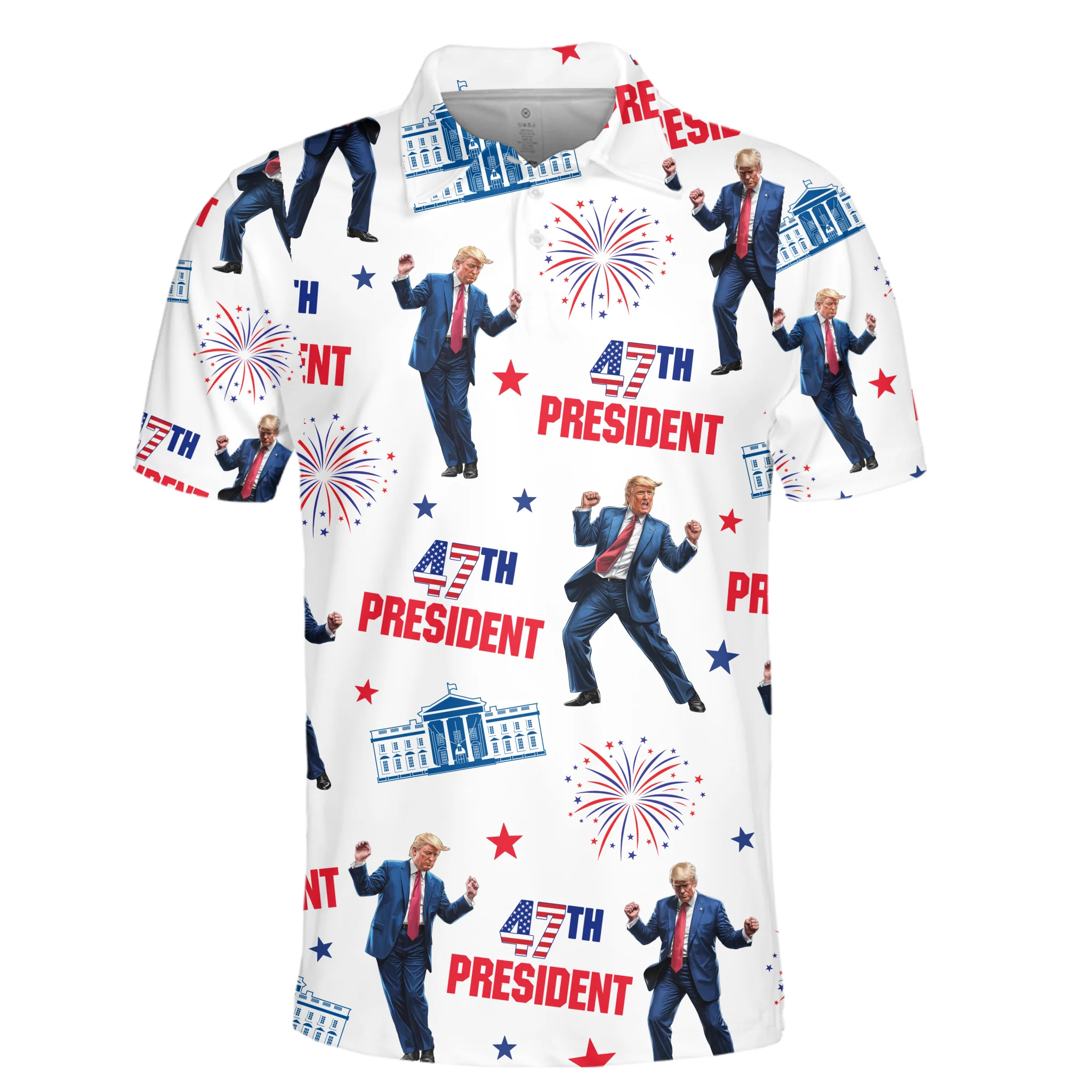 Winners Don’t Miss Putts Or Elections Polo Shirt, US Patriotic Pride Men's Golf Polo Shirt, Patriotic Golf Shirt