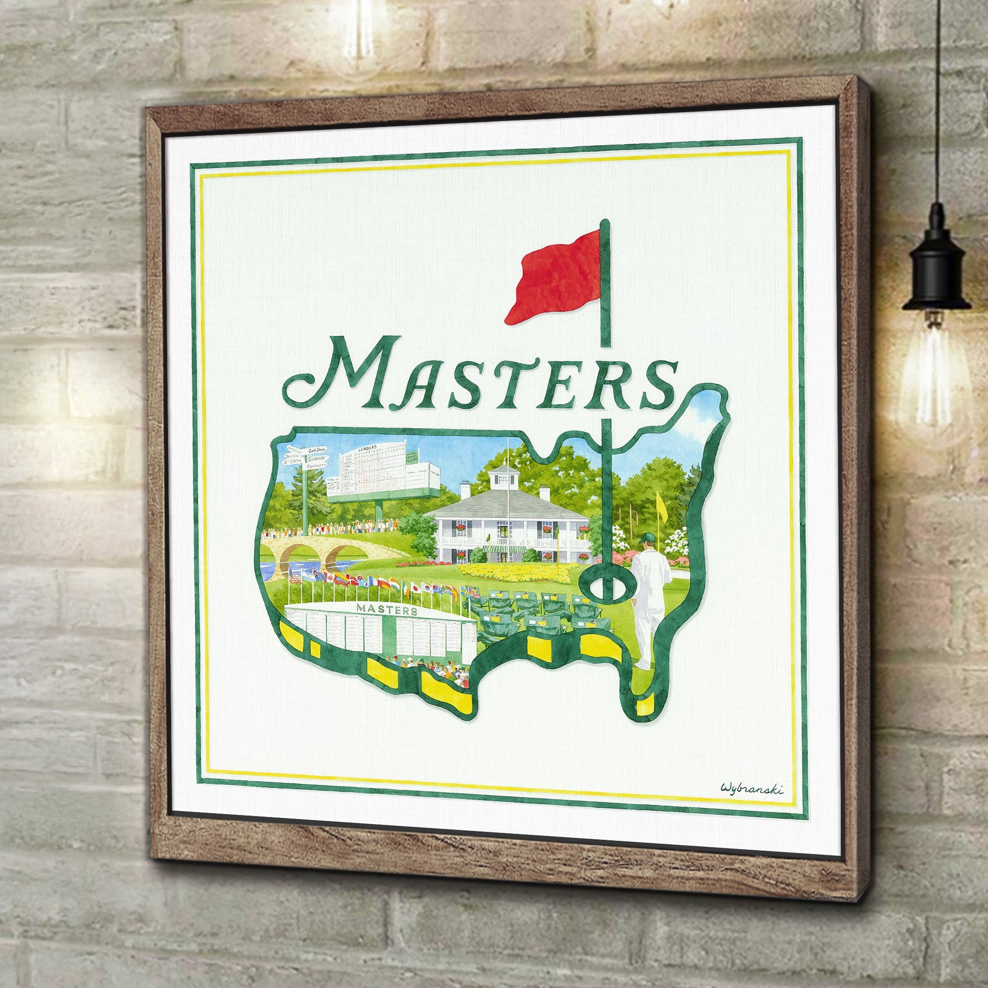 2025 The Masters Experience Canvas, Augusta Golf Master, Golf Decor, Gifts For Golf Lovers
