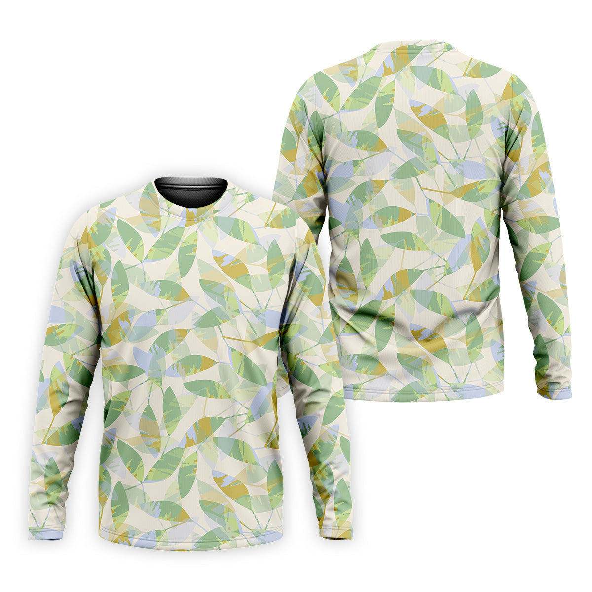 Abtract Seamless Pattern Men Golf Polo, Pastel Men's Long Seeve Golf Shirts, Matching Golf Shirts