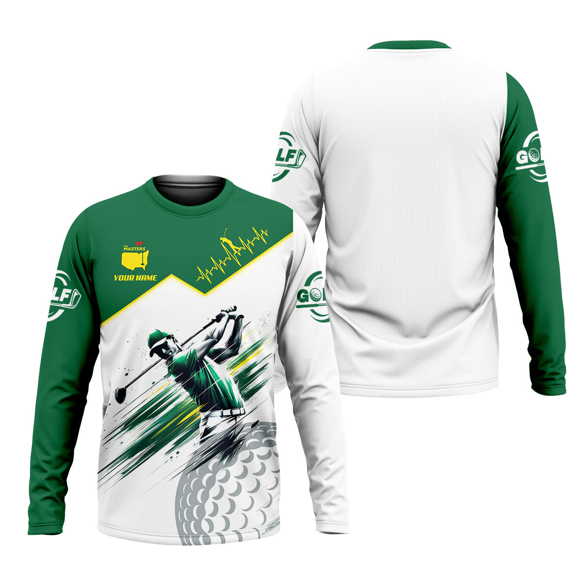 Augusta Golf Master Custom Men's Golf Polo Shirt, Funny Golf Shirt, Men Golf Gifts