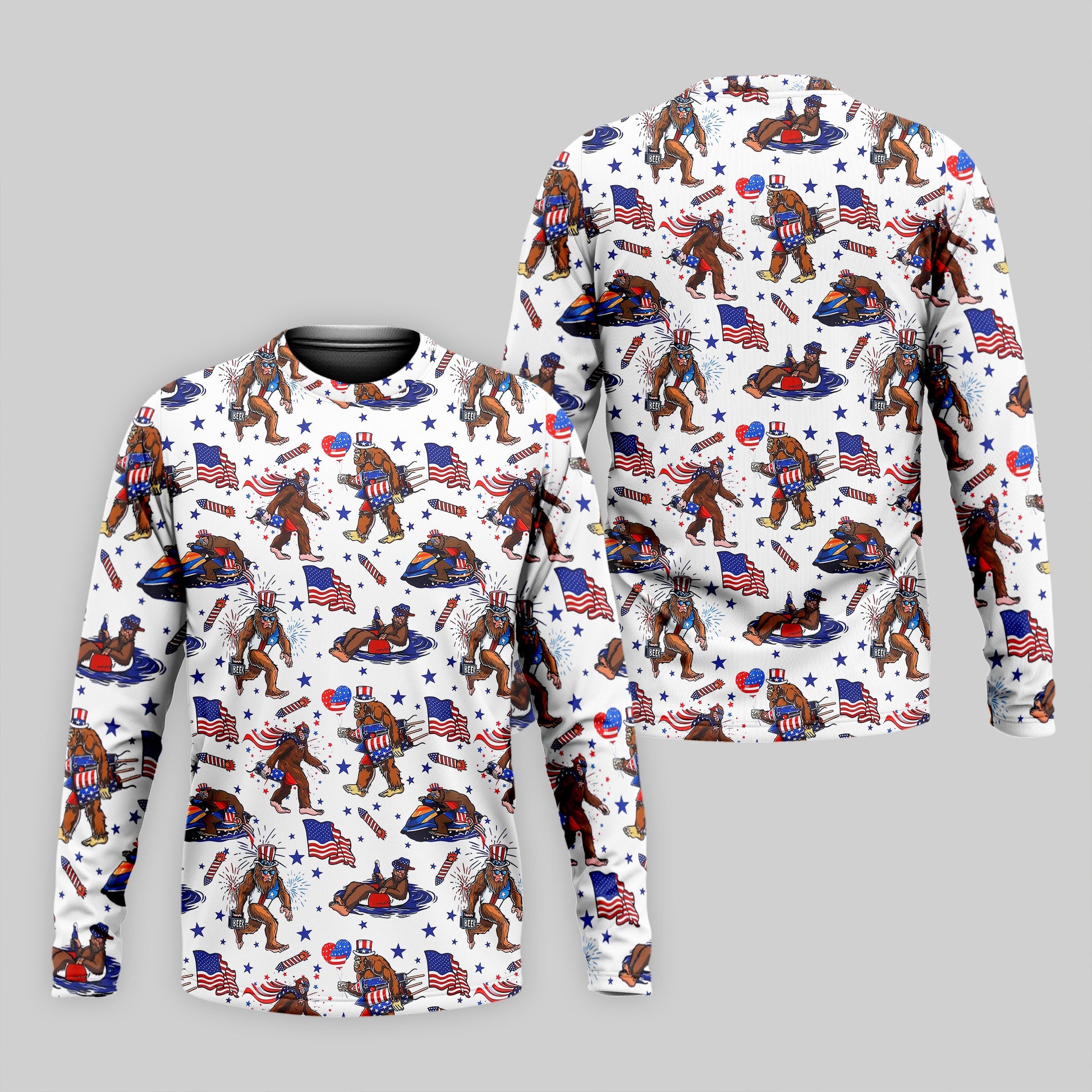 Bigfoot Sasquatch Funny Golf Polo Shirt, Christmas Golf Gift, Dad Golf Gift