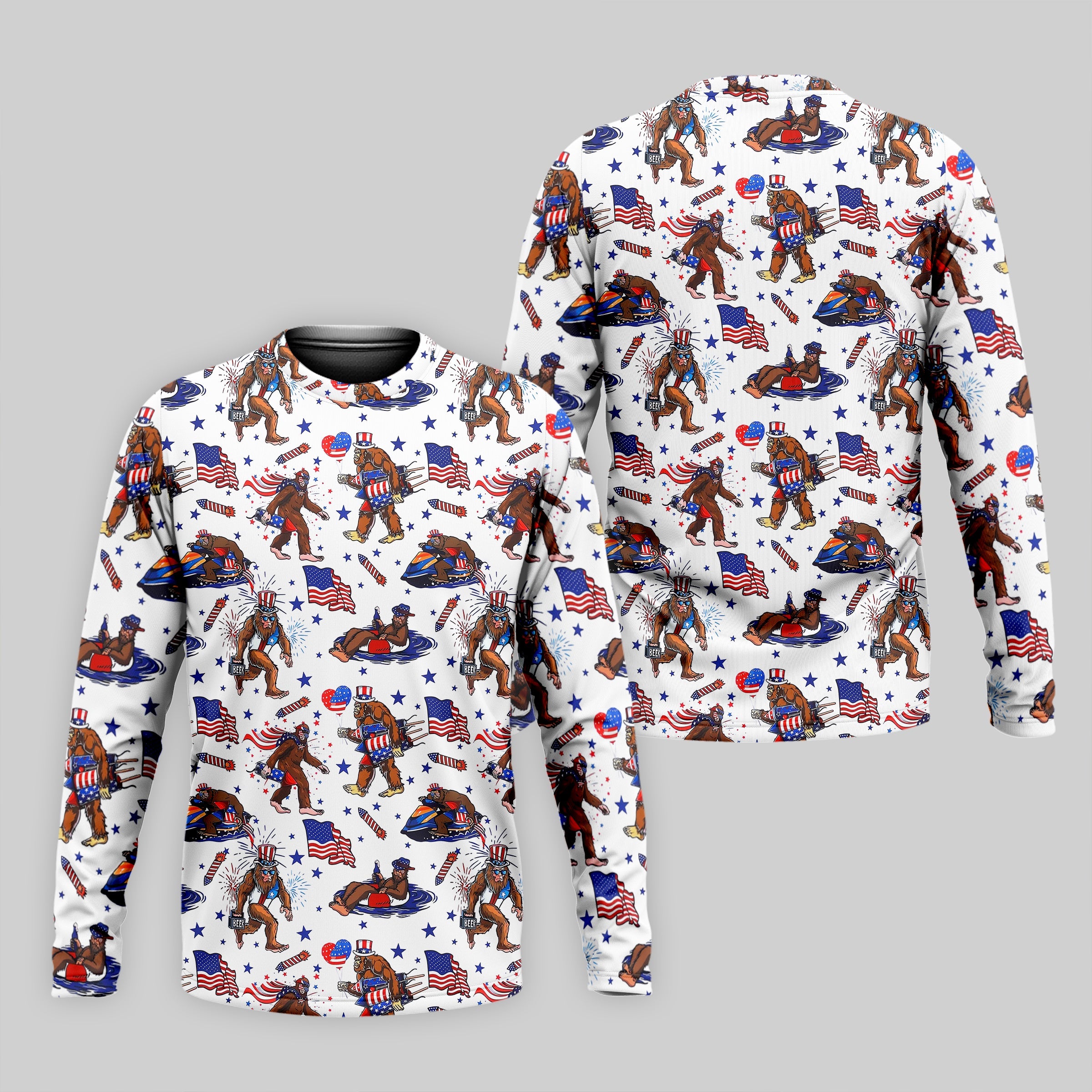 Bigfoot Sasquatch Funny Golf Polo Shirt, Christmas Golf Gift, Dad Golf Gift