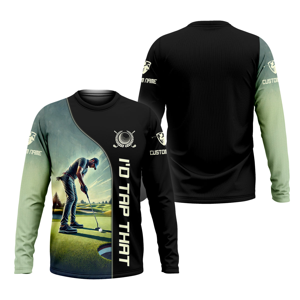 I'd Tap That Custom Golf Polo Shirt, Gift For Golfers, Golf Gift Ideas, Funny Golf Polos