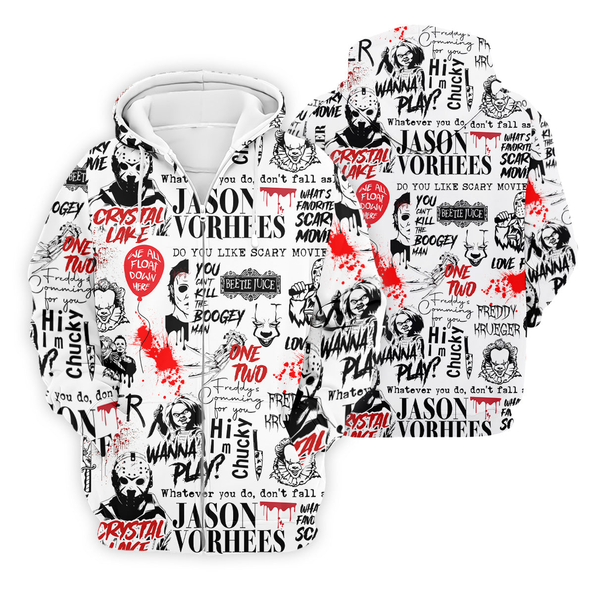 Never Stop Dreaming Halloween Golf Shirt, Mens Funny Golf Shirts, Horror Movie Shirt