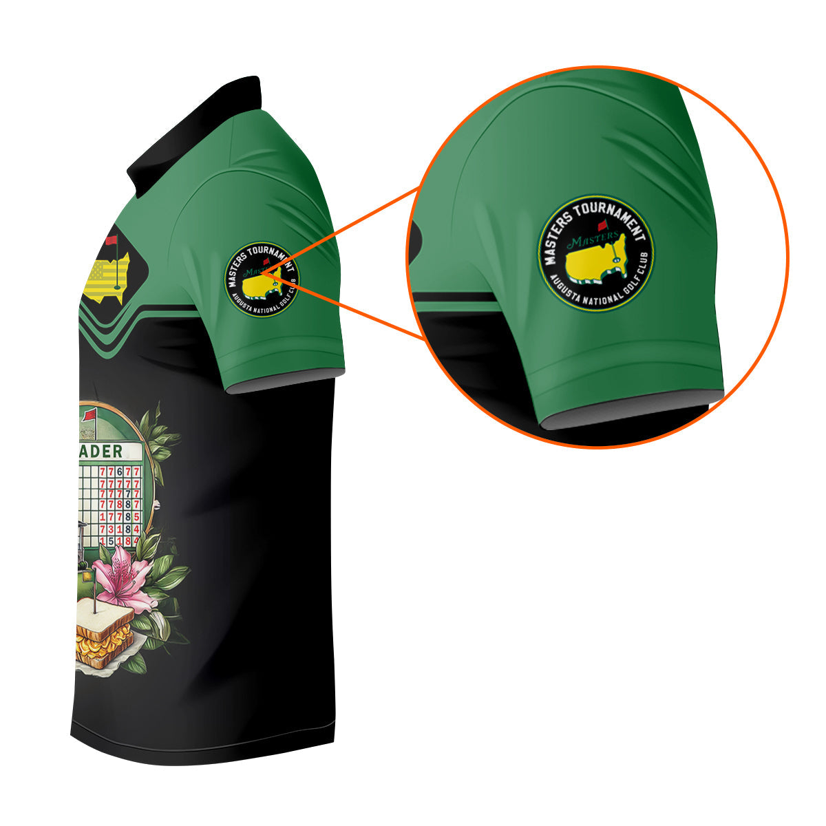 Augusta Golf Master Custom Men's Golf Polo Shirt, Funny Golf Shirt, Gift For Golf Lovers