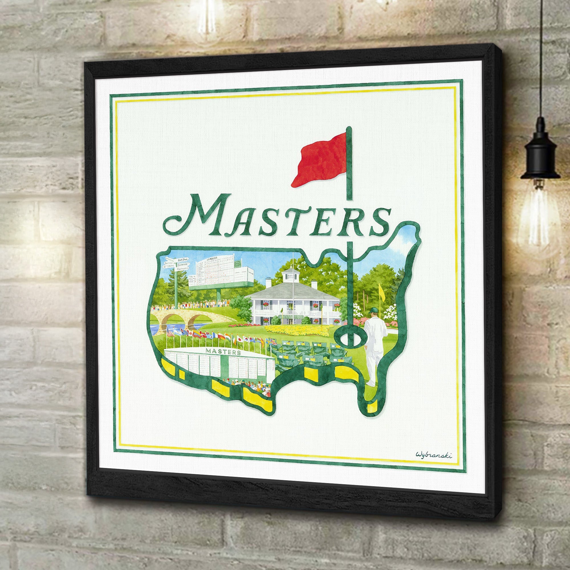 2025 The Masters Experience Canvas, Augusta Golf Master, Golf Decor, Gifts For Golf Lovers