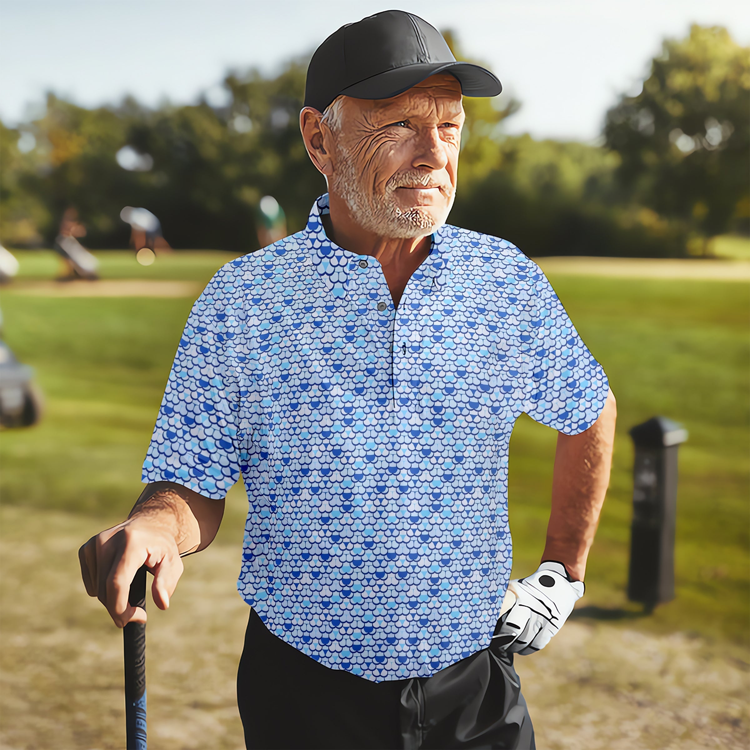 Funny Golf Polo Shirt, Dad Golf Gift, Christmas Golf Gift