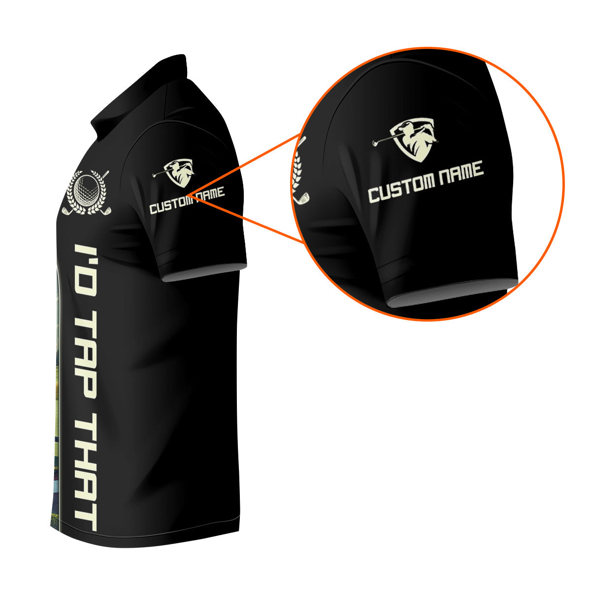 I'd Tap That Custom Golf Polo Shirt, Gift For Golfers, Golf Gift Ideas, Funny Golf Polos