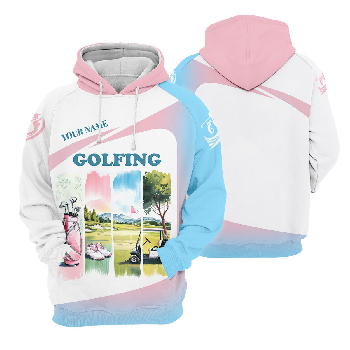 Watercolor Funny Womens Golf Polo Shirt, Ladies Golf Shirt, Mothers Day Gifts