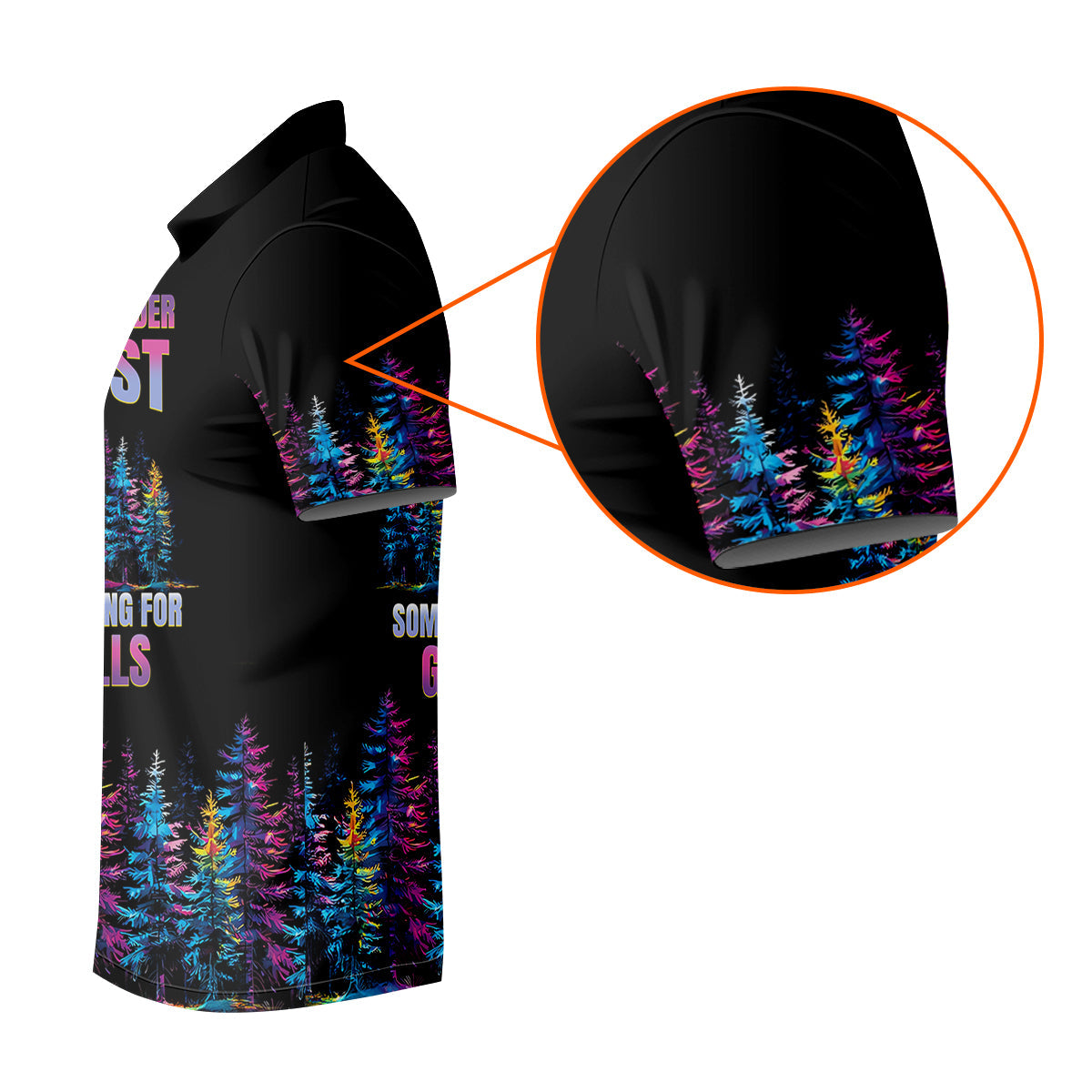 Custom Funny Sasquatch Bigfoot Golf Polo Shirt, Dad Golf Gift, Christmas Golf Gift