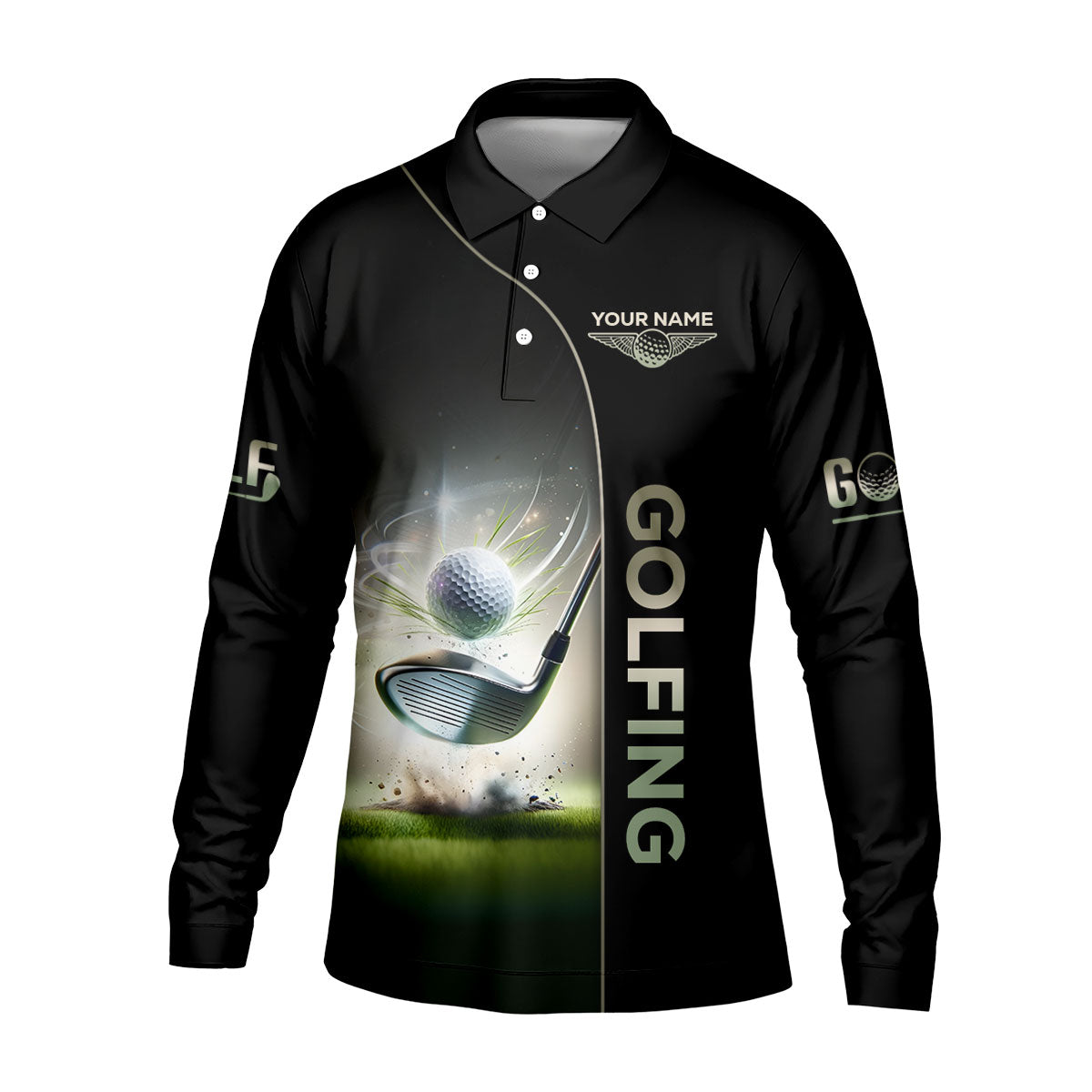 Weapons Of Grass Destruction Custom Funny Golf Polo Shirt, Mens Golf Gift, Gift For Golfers