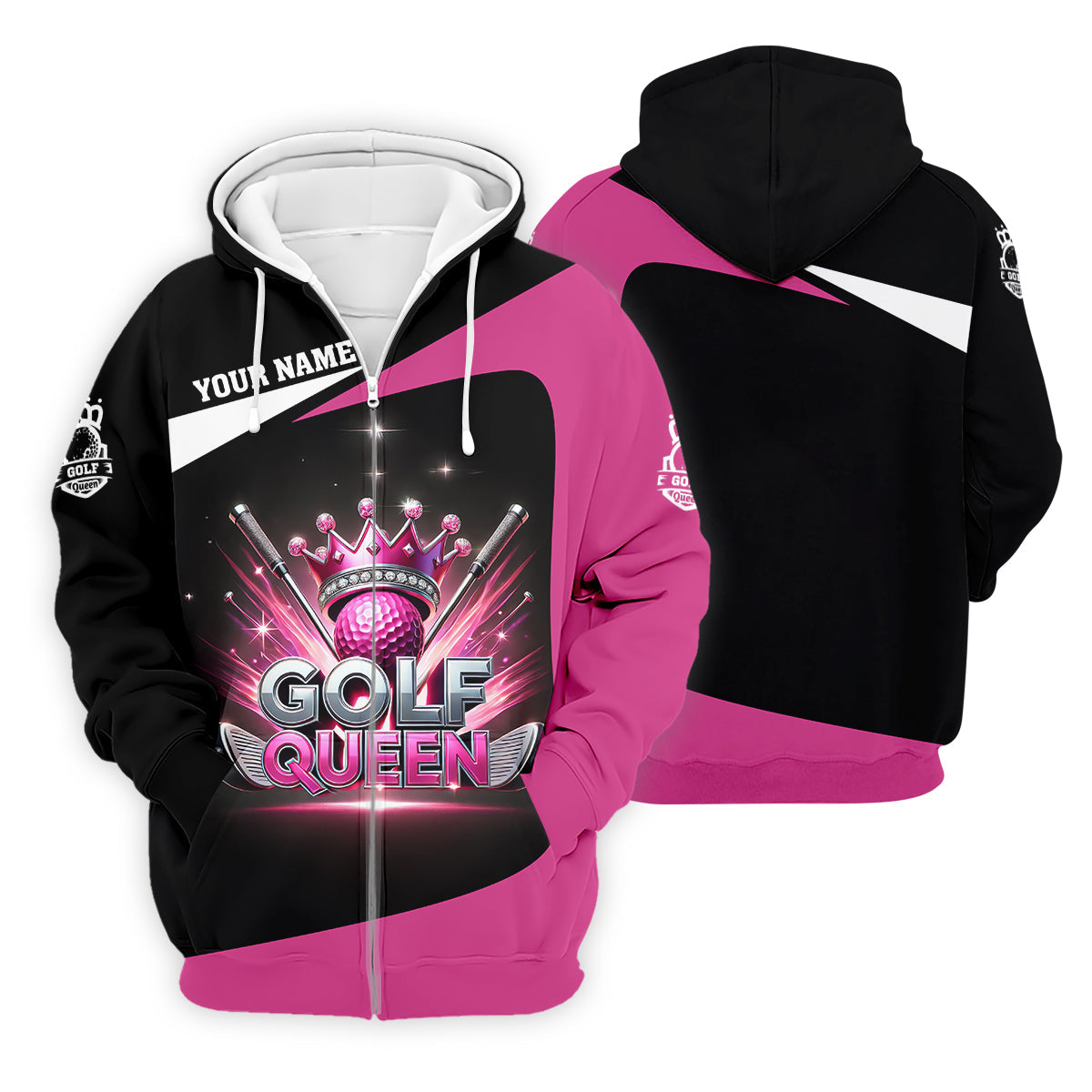 Golf Queen Custom Funny Womens Golf Polo Shirt, Ladies Golf Shirt, Mothers Day Gifts