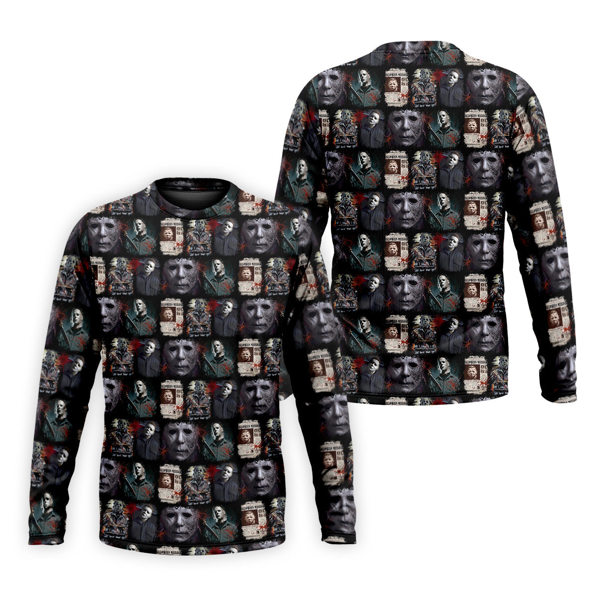 Michael Myers Halloween Fun Men's Golf Polos, Classic Horror Characters Men Polo, Horror Movie Shirt