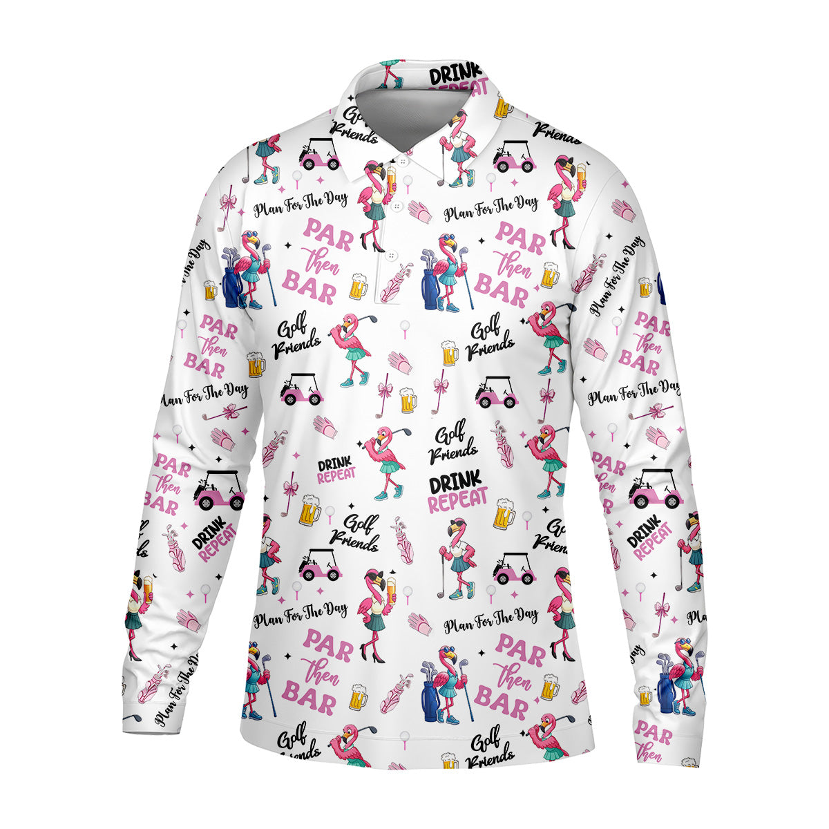 Par Then Bar Flamingo Golf Shirt, Fun Golf Shirts Mens, Golf Hoodie Mens, Matching Golf Shirts