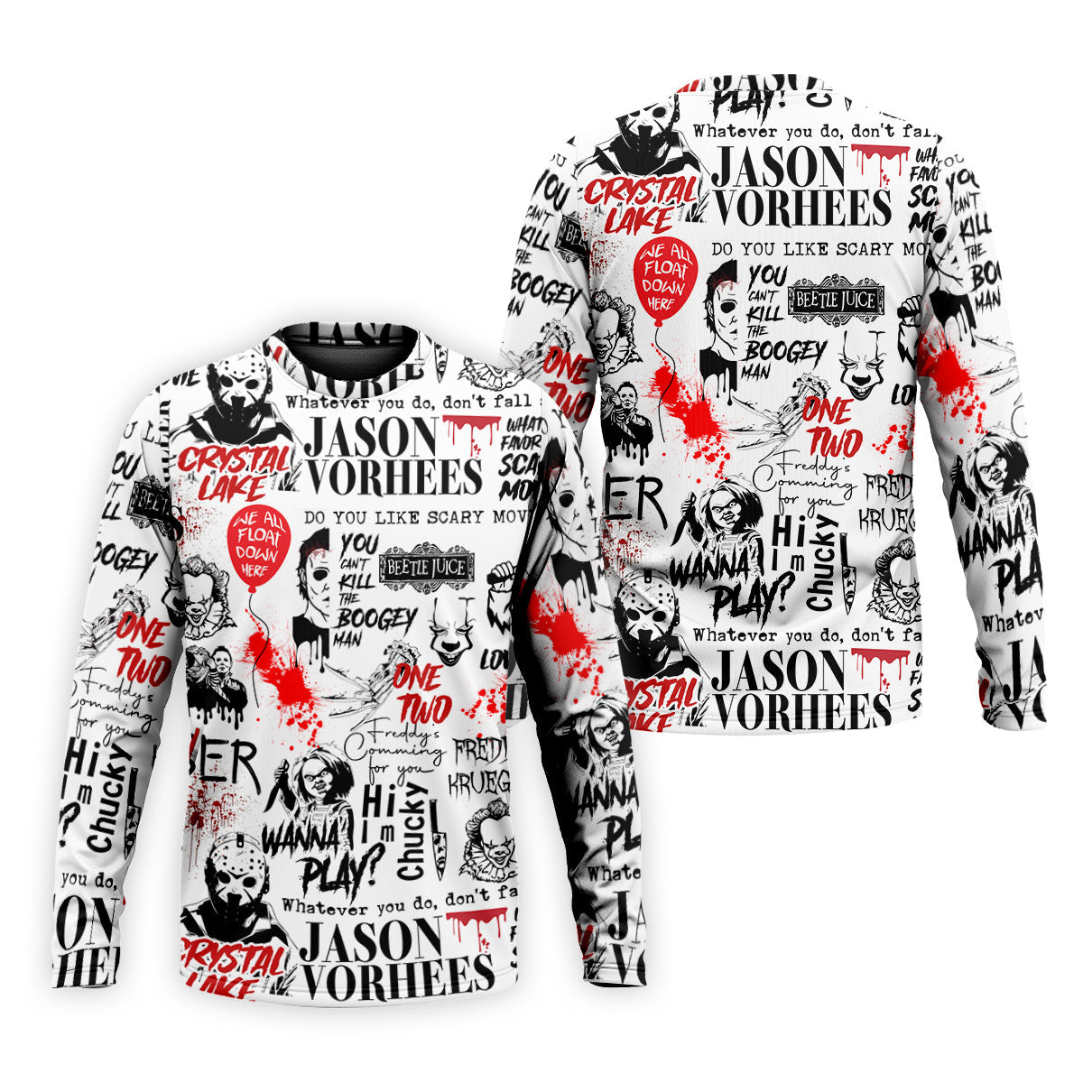 Never Stop Dreaming Halloween Golf Shirt, Mens Funny Golf Shirts, Horror Movie Shirt