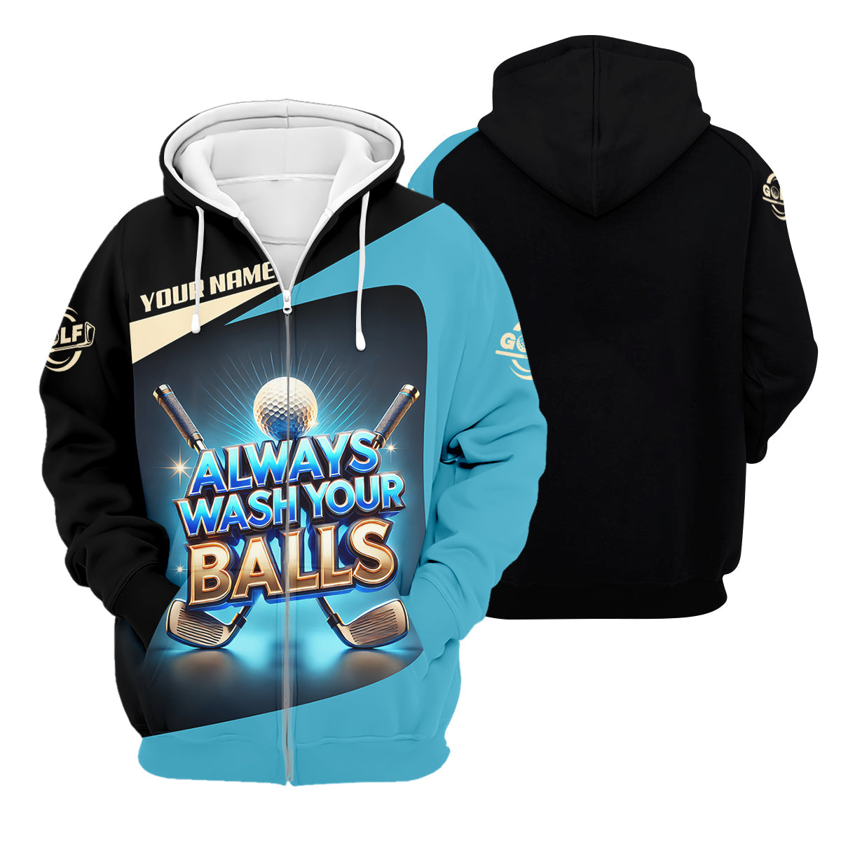 Always Wash Your Balls Custom Golf Shirts, Mens Golf Gift, Funny Golf Shirt