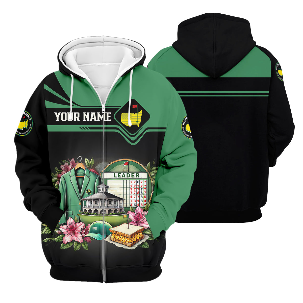 Augusta Golf Master Custom Men's Golf Polo Shirt, Funny Golf Shirt, Gift For Golf Lovers