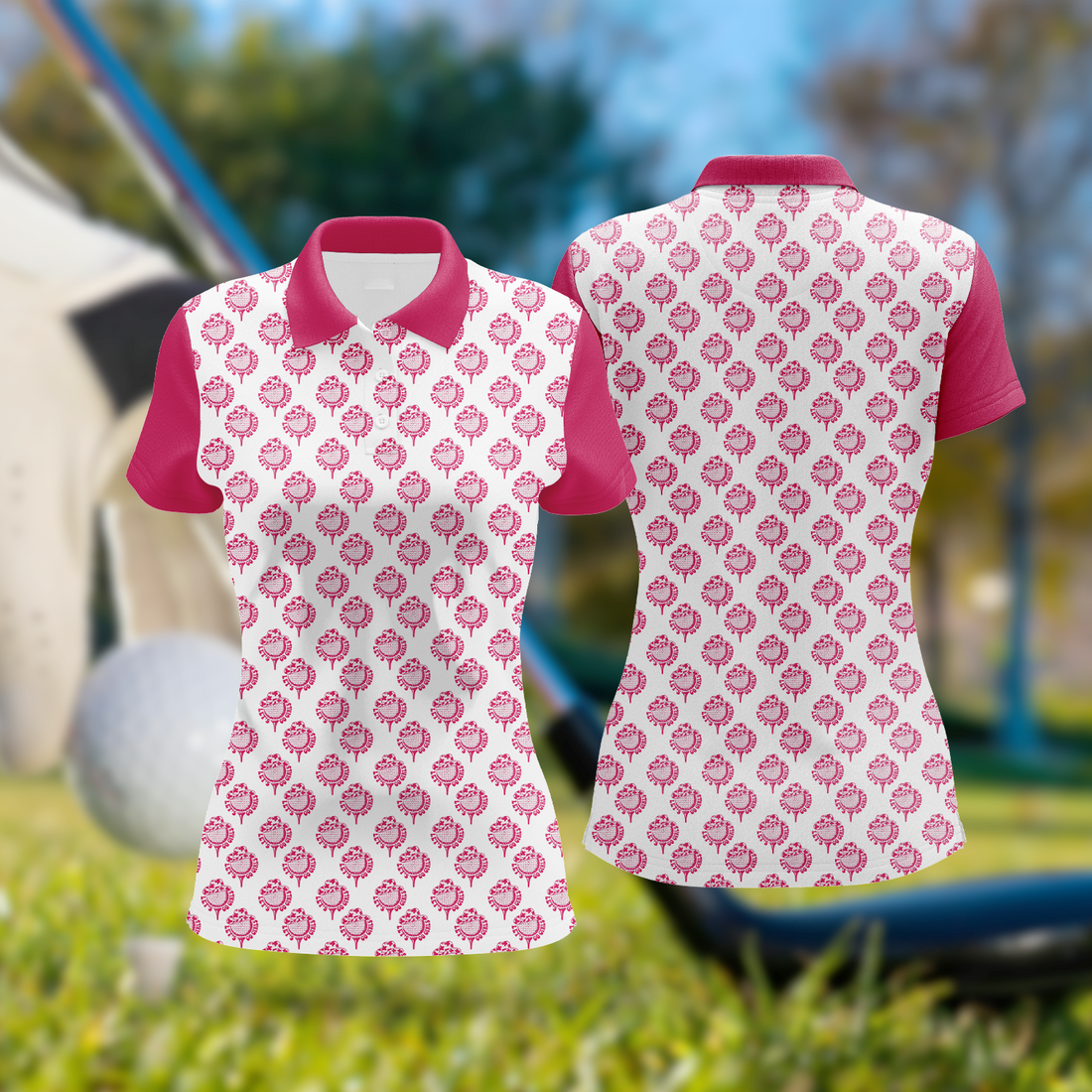 Let's Go Girls Womens Golf Polo Shirt, Golfing Apparel, Womens Golf Gifts