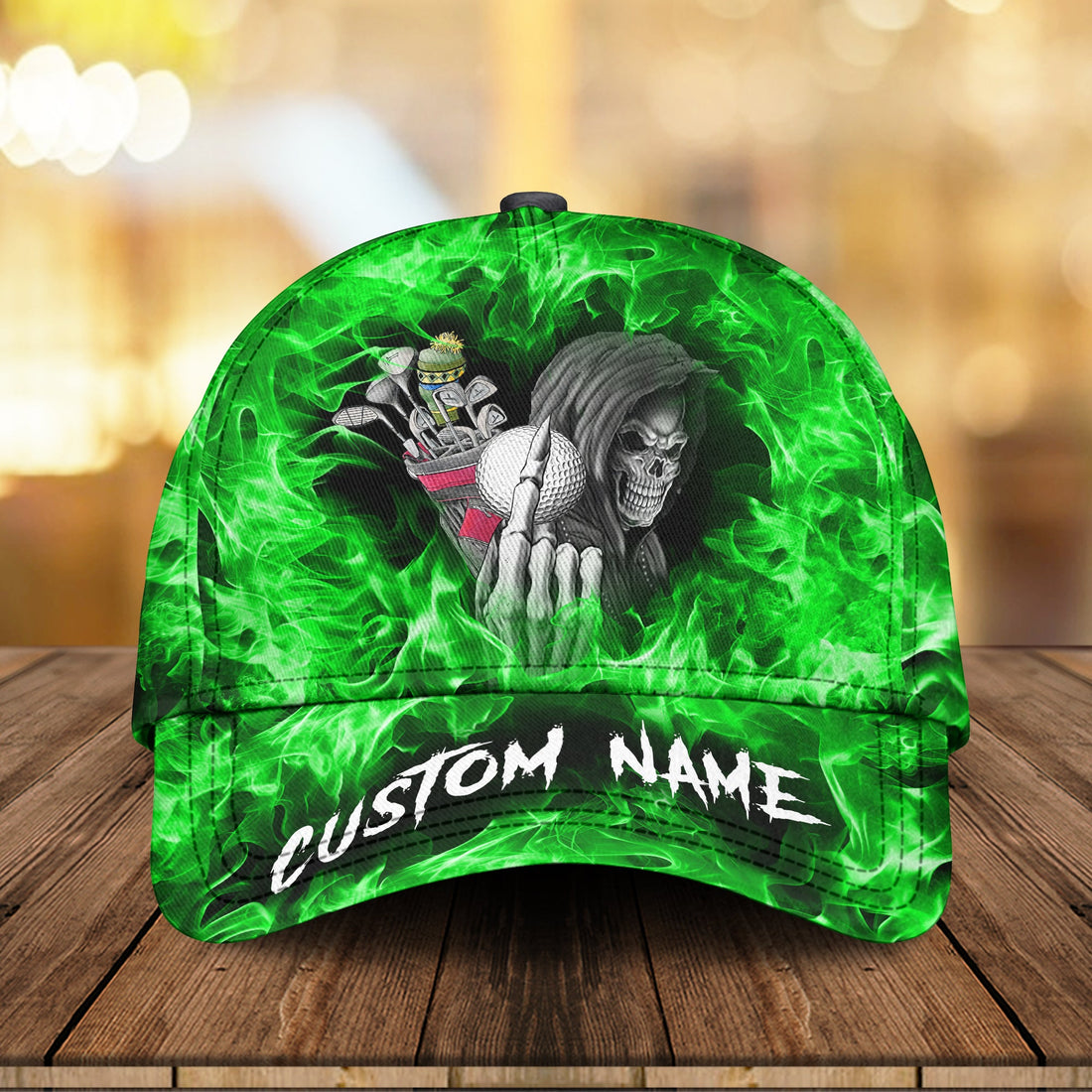 Skull Cap, Custom Golf Cap, Gift Ideas For Golfer