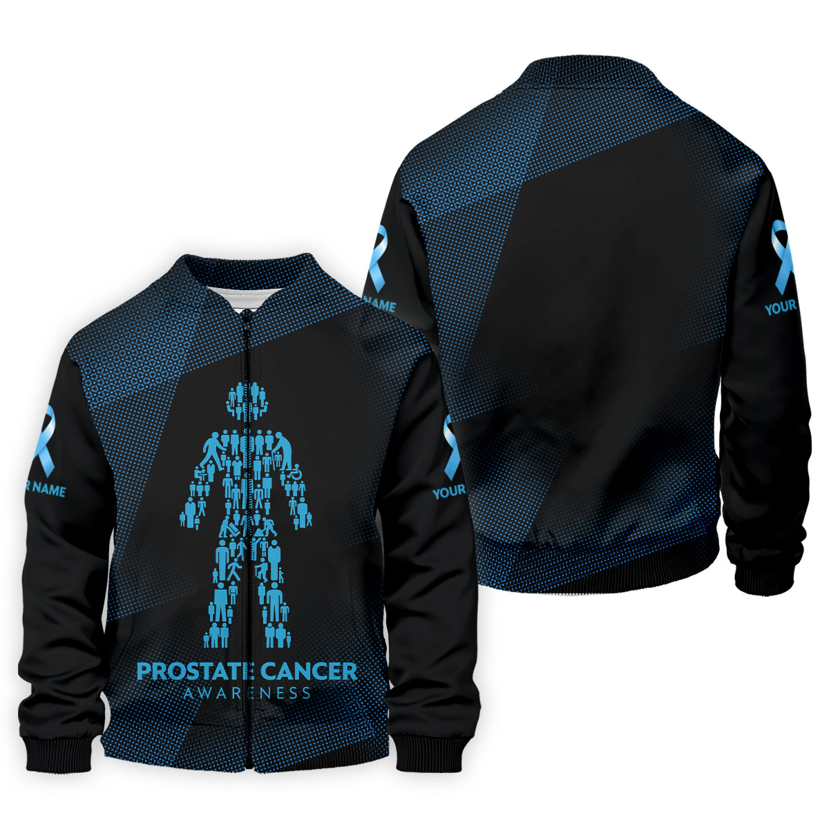 Prostate Cancer Awareness Black And Blue Polo, Mens Golf Polo Shirts, Cancer Awareness Shirt, Cancer Survivor Shirt