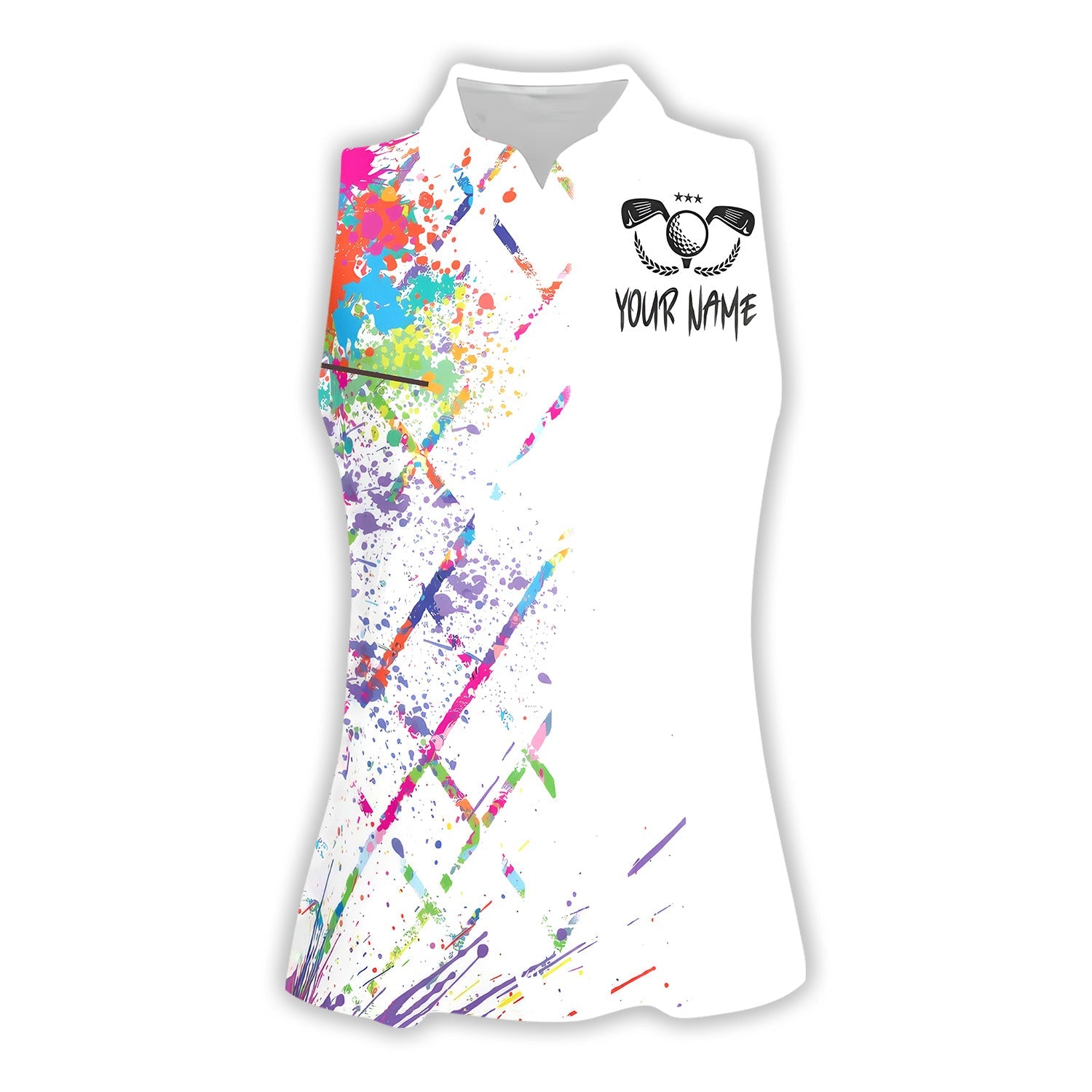 Swing Swear Drink Repeat Custom Womens Golf Polo Shirt, Golfing Apparel, Womens Golf Gifts