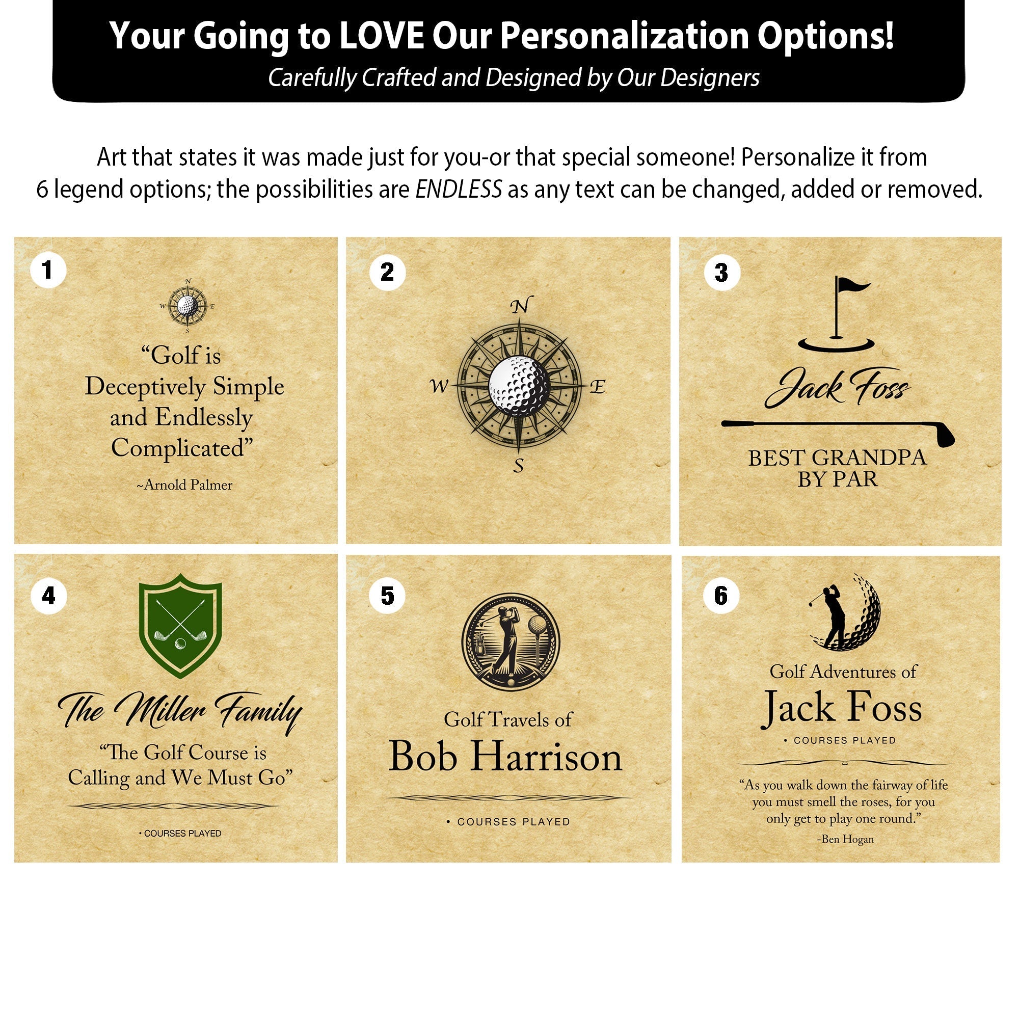 Custom Top Golf Courses In The Us Canvas, 250 Golf Courses Map, Gifts For Golf Lovers