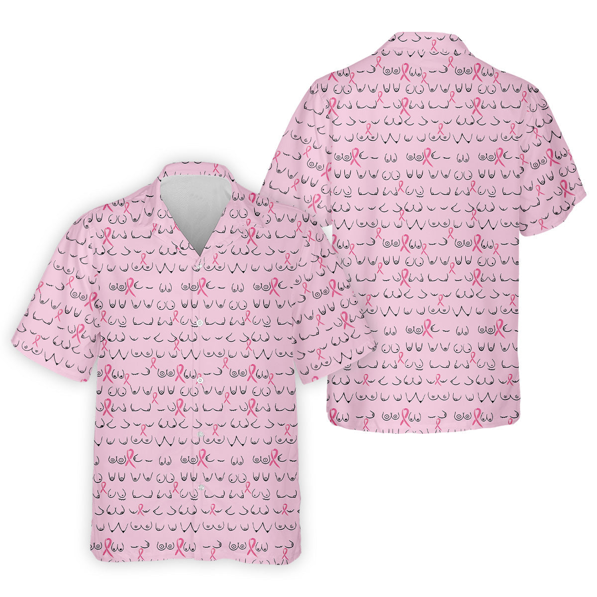 Breast Cancer Golf Shirt, Breast Cancer Awareness Shirt, Couple Golf Shirt. Matching Golf Shirt, His And Hers Golf Shirts