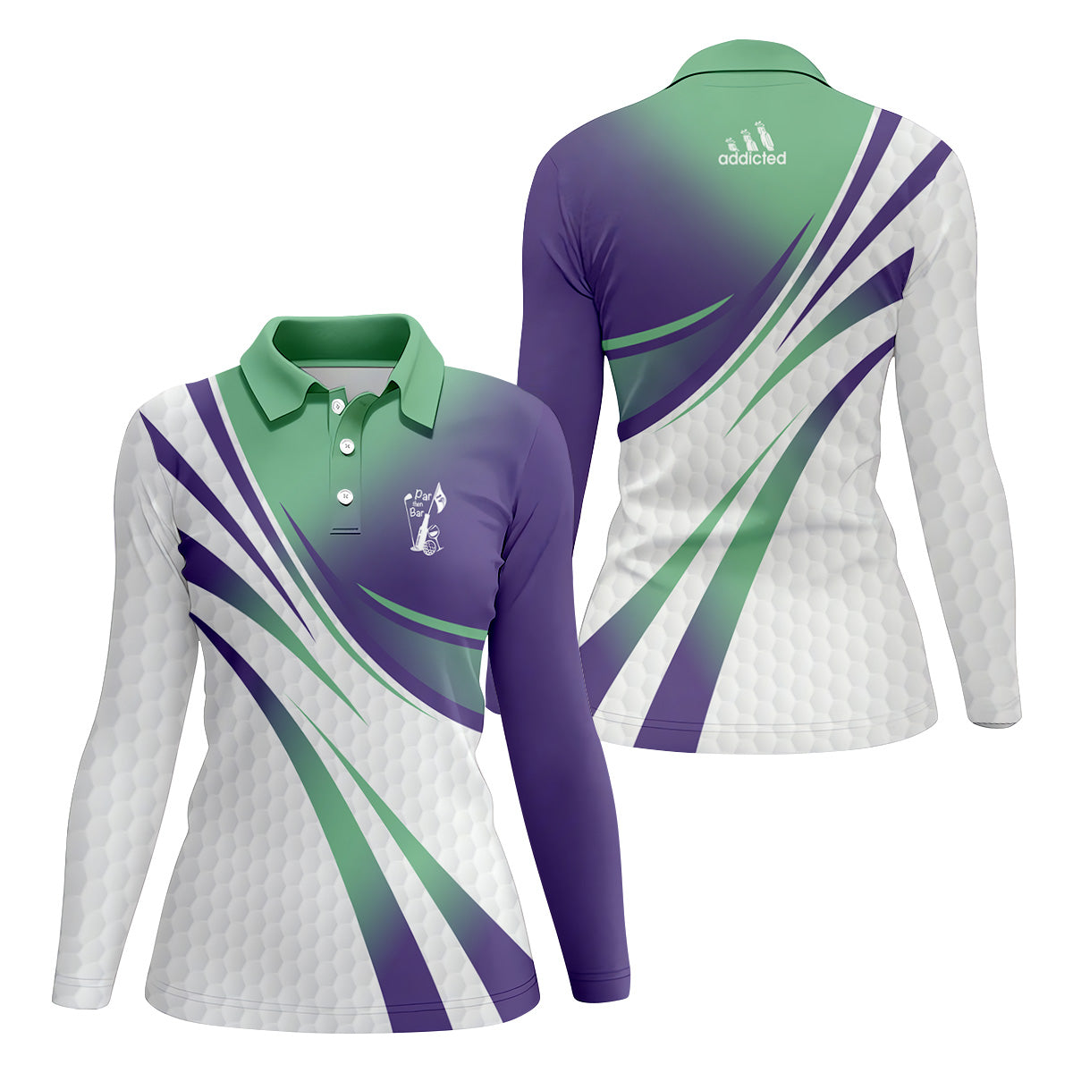 Par Then Bar Sleeveless Golf Shirts For Women, Women's Funny Golf Shirt, Custom Ladies Golf Shirt