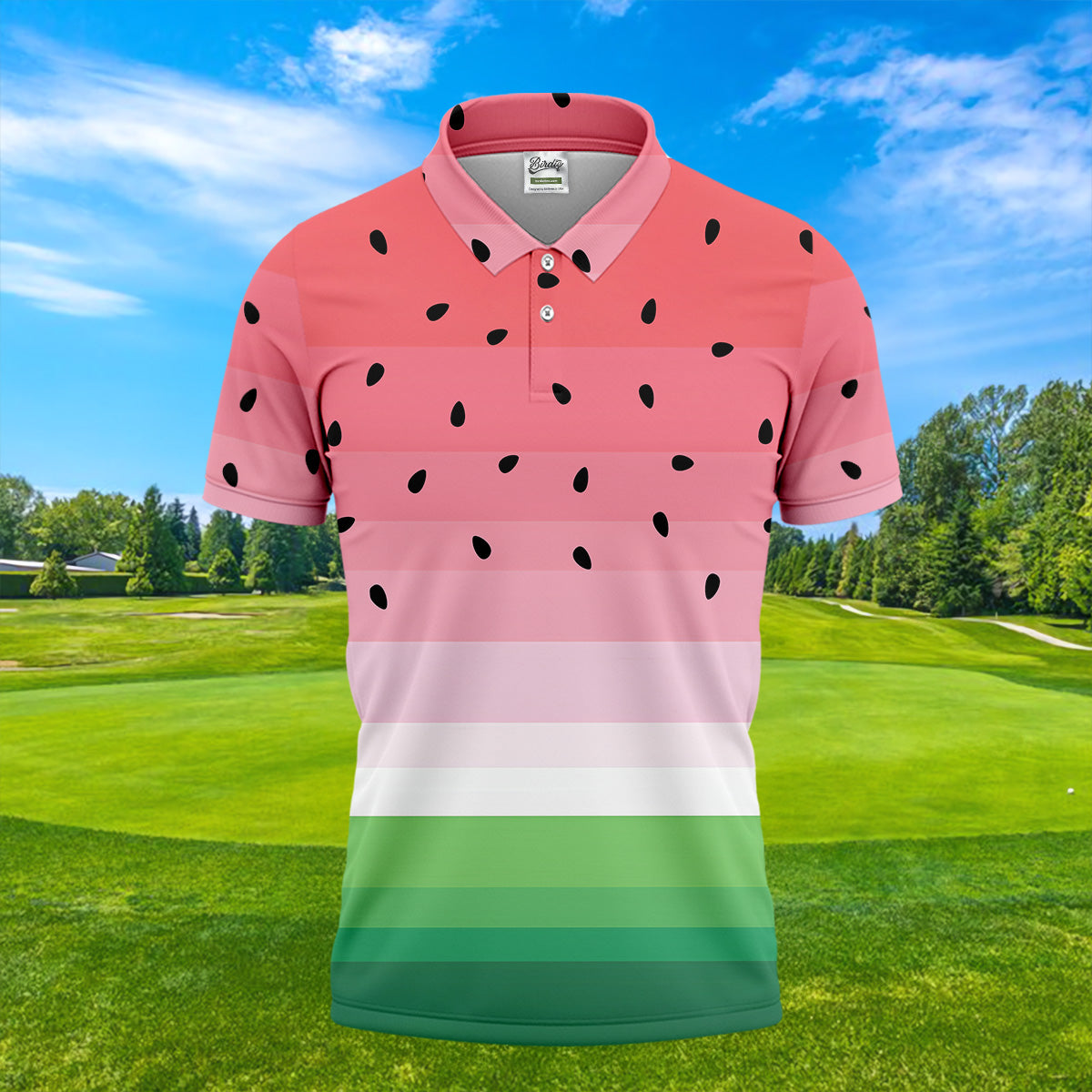 Watermelon Summer Funny Golf Shirt, Couple Golf Shirt, Matching Golf Shirt, His And Hers Golf Shirts