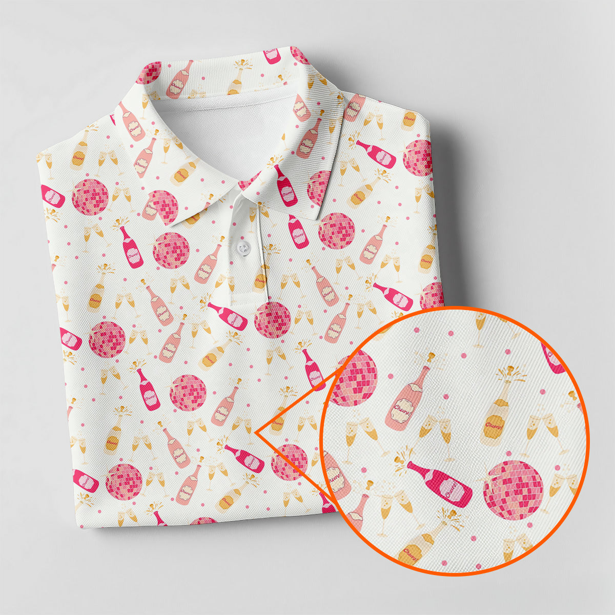 Champagne Pink Fun Womens Golf Shirts, Bachelorette Shirts, Ladies Golf Shirts, Cool Golf Gifts