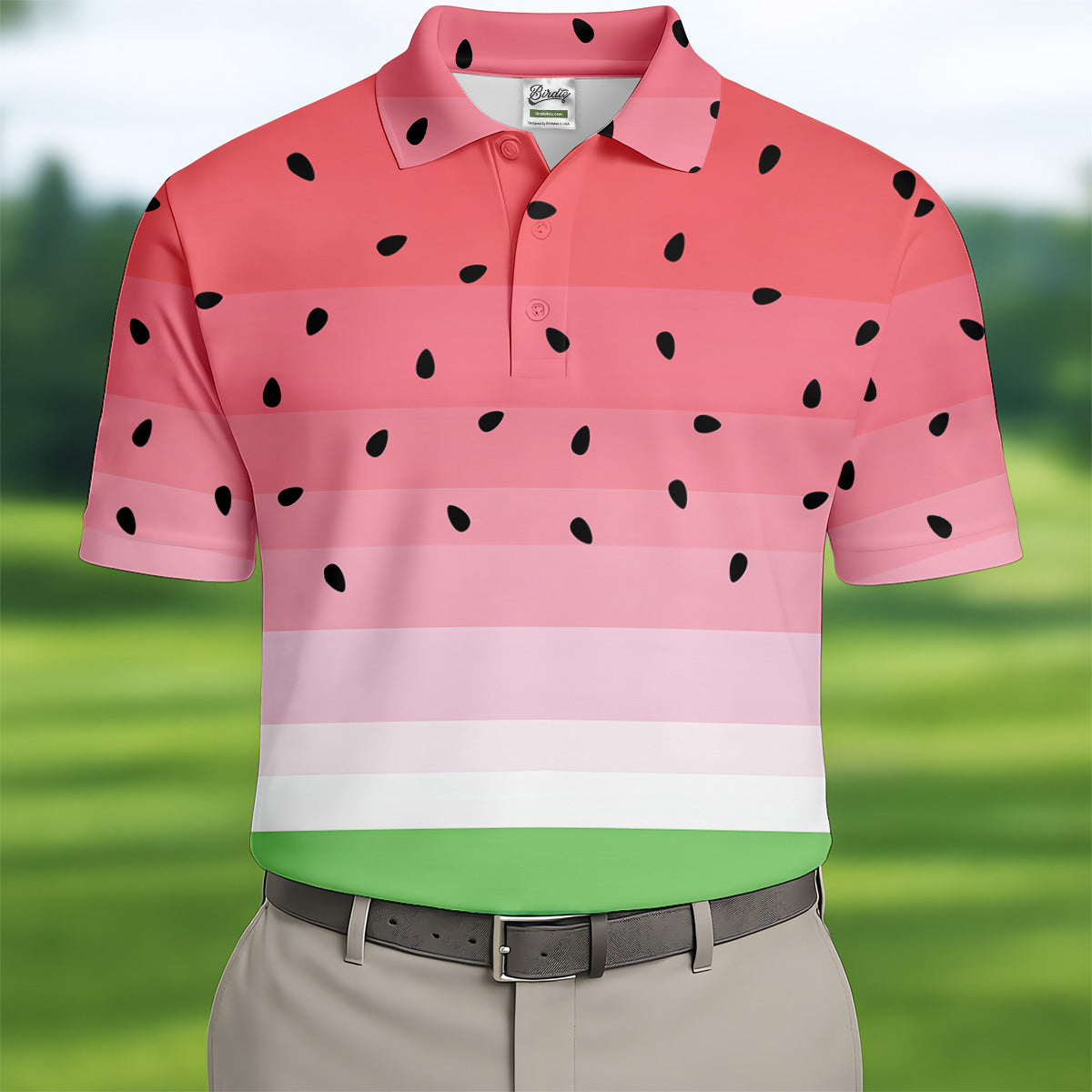 Watermelon Summer Funny Golf Shirt, Couple Golf Shirt, Matching Golf Shirt, His And Hers Golf Shirts