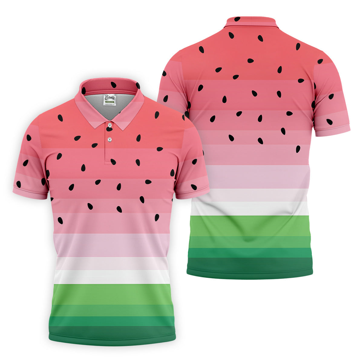 Watermelon Summer Funny Golf Shirt, Couple Golf Shirt, Matching Golf Shirt, His And Hers Golf Shirts