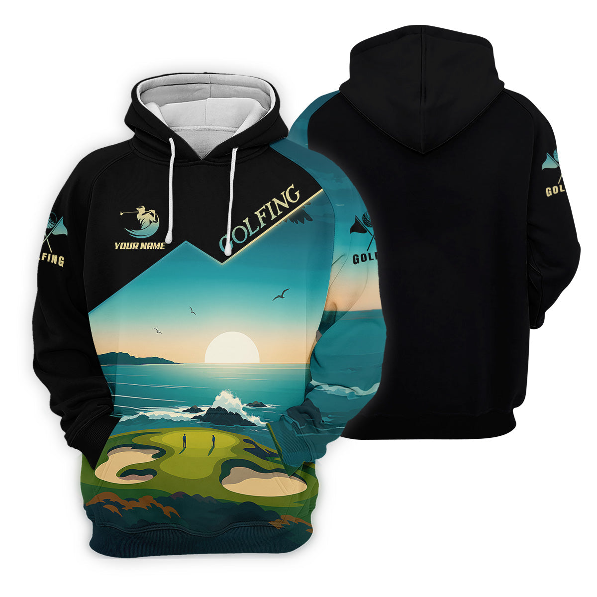 Pebble Beach Golf Course Custom Golf Polos, Ladies Sleeveless Polo, Ladies Golf Shirts