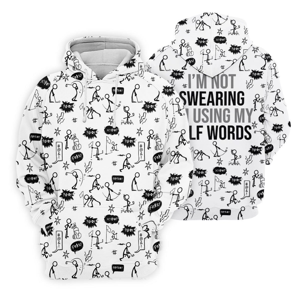 I'm Not Swearing I'm Using My Golf Words Funny Golf Shirt, Couple Golf Shirt, Matching Golf Shirt