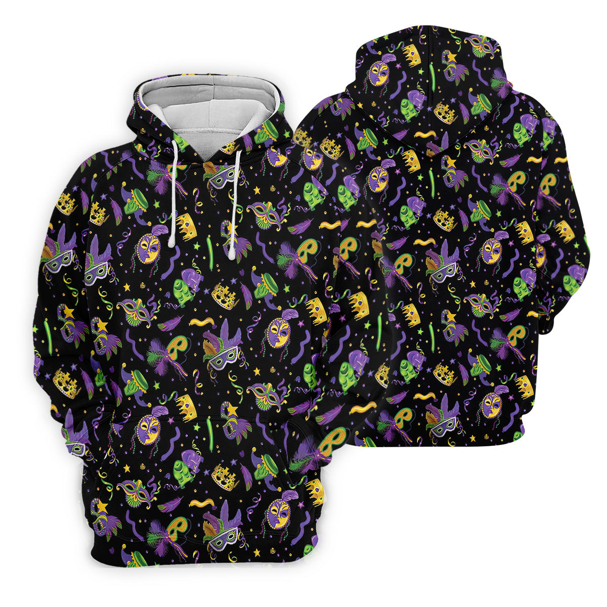 Mardi Gras Golf Sleeveless Polo Shirts Womens, Mardi Gras Black Golf Shirt, Custom Ladies Golf Shirt