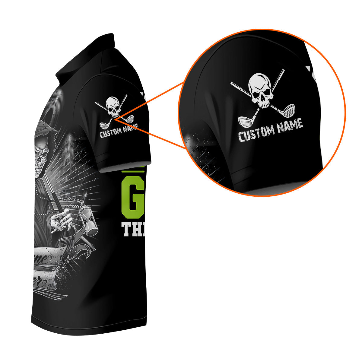 It Takes a Lot of Balls to Golf the Way I Do Funny Skeleton Golf Tops For Men, Men Black Polo, Golfing Apparel