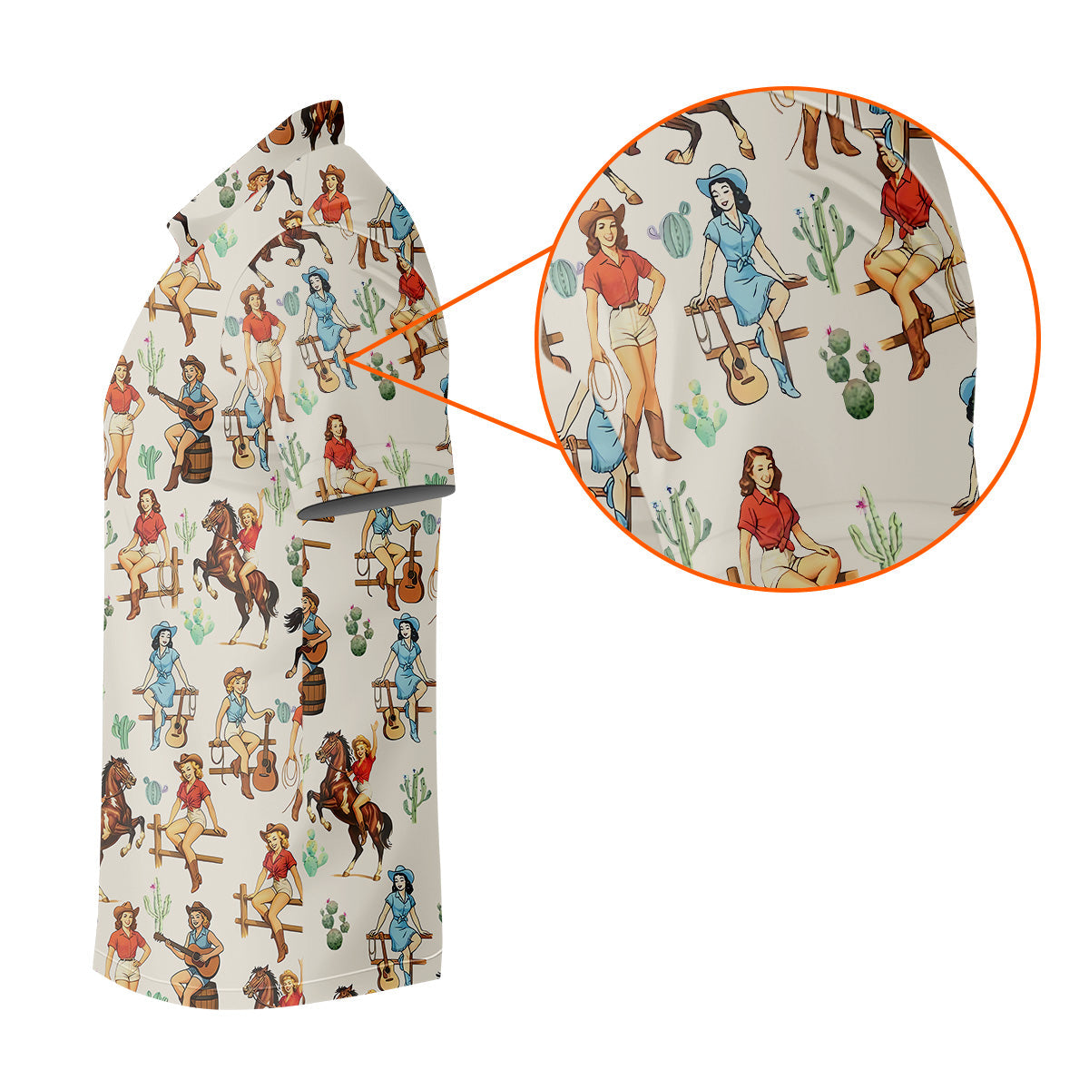 Western Golf Shirt, Beige Golf Shirt Men, Fun Golf Shirts For Men, Cute Golf Shirt, Fun Golf Shirt