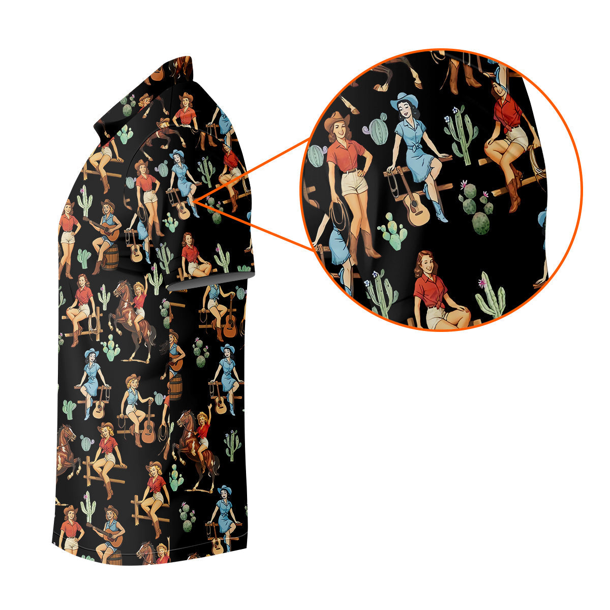 Western Golf Shirt, Black Golf Shirt Men, Fun Golf Shirts For Men, Cute Golf Shirt, Fun Golf Shirt