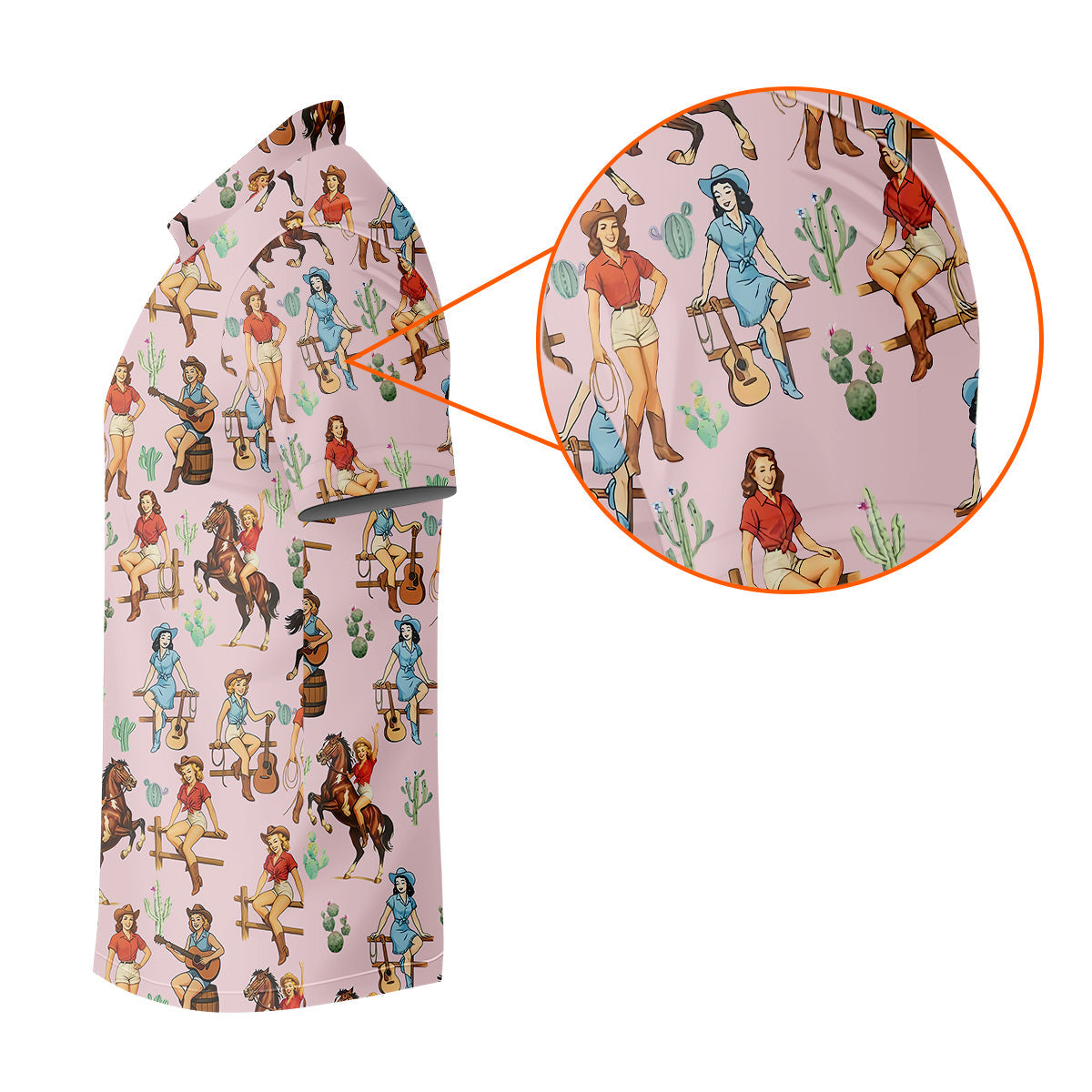 Western Golf Shirt, Pink Golf Shirt Men, Fun Golf Shirts For Men, Cute Golf Shirt, Fun Golf Shirt