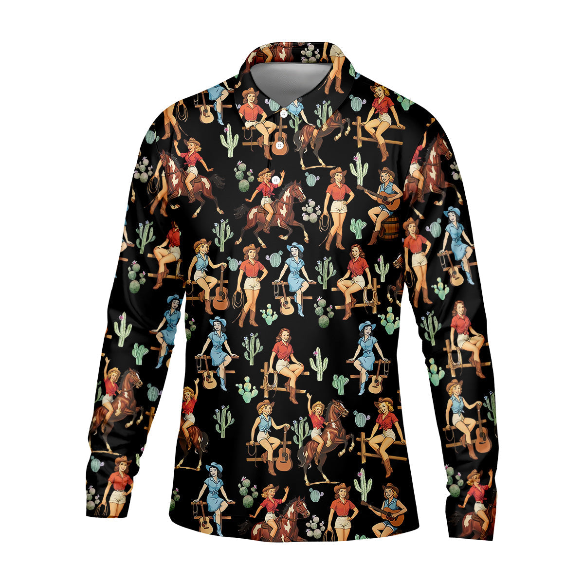 Western Golf Shirt, Black Golf Shirt Men, Fun Golf Shirts For Men, Cute Golf Shirt, Fun Golf Shirt