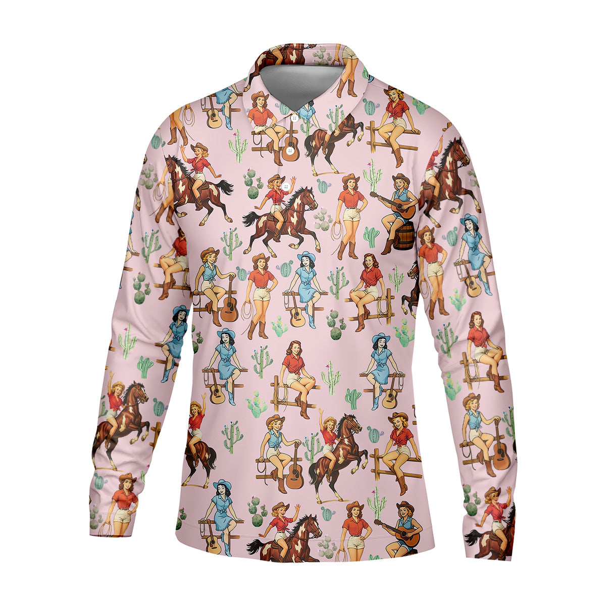 Western Golf Shirt, Pink Golf Shirt Men, Fun Golf Shirts For Men, Cute Golf Shirt, Fun Golf Shirt